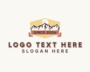 Active Gear - Outdoor Mountain Hiking logo design