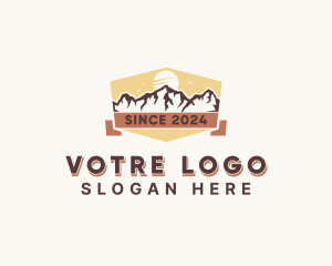 Outdoor Mountain Hiking Logo