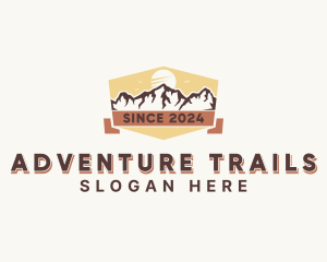 Outdoor Mountain Hiking logo design