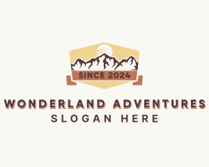 Outdoor Mountain Hiking logo design