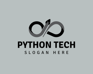 Python - Loop Infinity Snake logo design