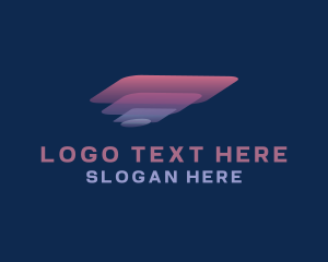 Square - Abstract Tech Layer Business logo design