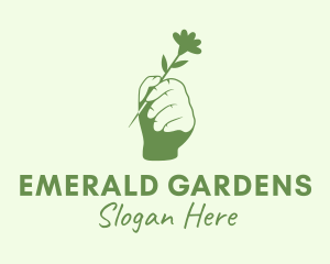 Flower Garden Hand logo design