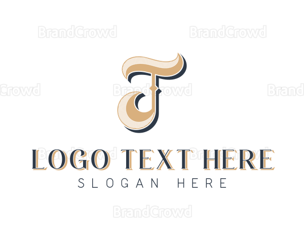 Stylish Jewelry Boutique Letter T Logo
