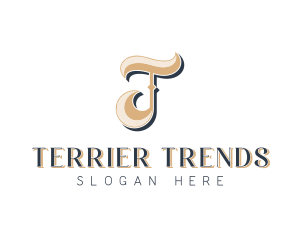 Stylish Jewelry Boutique Letter T logo design