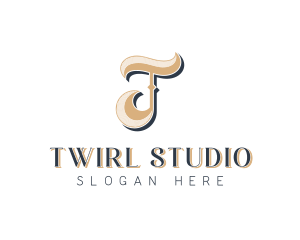 Stylish Jewelry Boutique Letter T logo design