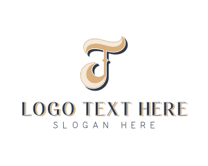 Brand - Stylish Jewelry Boutique Letter T logo design