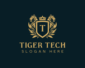 Luxury Tiger Heraldry logo design