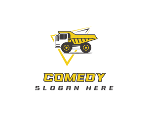 Dump Truck Construction Logo