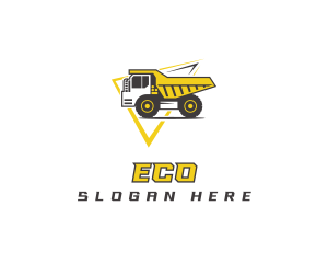 Heavy Equipment - Dump Truck Construction logo design