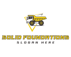 Construction - Dump Truck Construction logo design