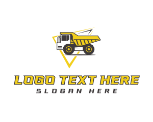 Heavy Equipment - Dump Truck Construction logo design