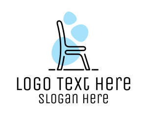 Living Room - Bubble Monoblock Chair logo design