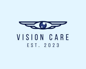 Ophthalmology - Modern Optical Eye Wings logo design