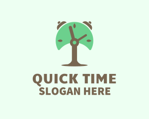 Minute - Tree Alarm Clock logo design