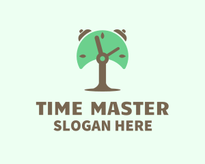 Chronometer - Tree Alarm Clock logo design