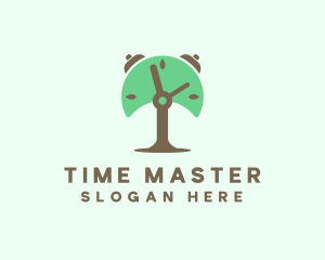 Tree Alarm Clock logo design