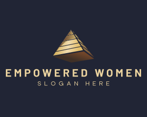 3D Pyramid Financing logo design