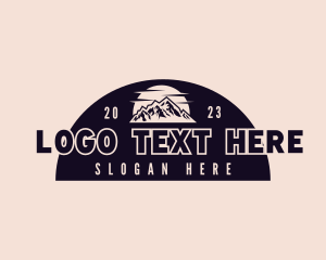 Sun - Mountain Travel Agency logo design