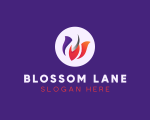 Flower Tulip Boutique logo design