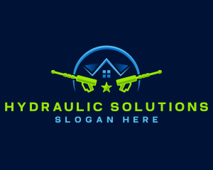 Hydraulic - Power Washing Sanitation logo design
