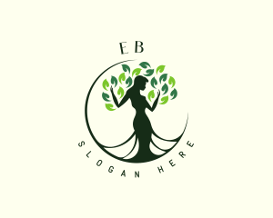 Organic - Woman Wellness Tree logo design