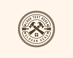 Tradesman - Hammer Construction Builder logo design