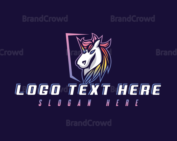 Gaming Stallion Unicorn Logo