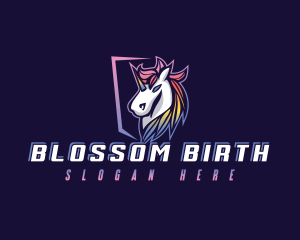 Videogames - Gaming Stallion Unicorn logo design