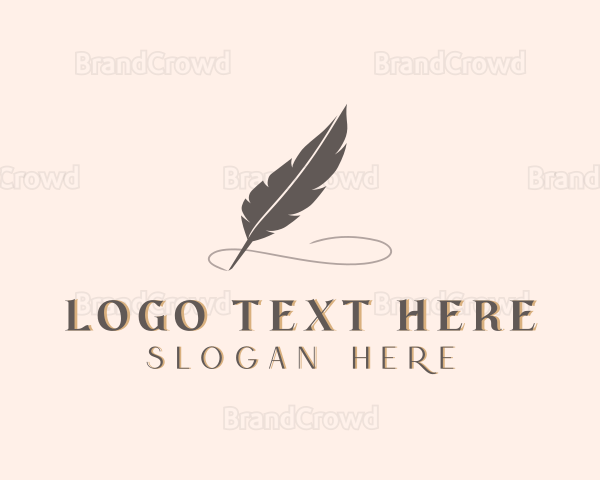 Blog Writer Stationery Logo