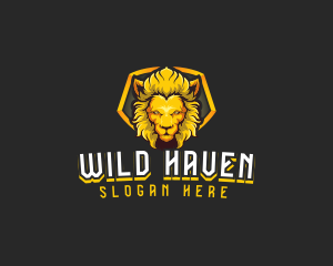 Wild Hunter Lion logo design