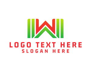 Kiosk - Supermarket Letter W logo design