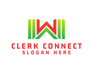 Clerk - Supermarket Letter W logo design