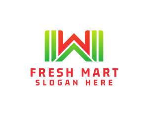 Supermarket - Supermarket Letter W logo design