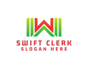 Clerk - Supermarket Letter W logo design