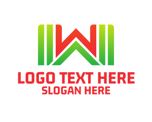 Stand - Supermarket Letter W logo design