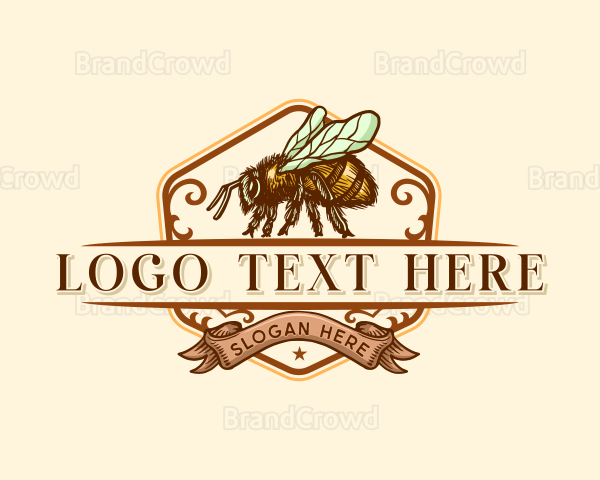 Honey Bee Apiculture Logo