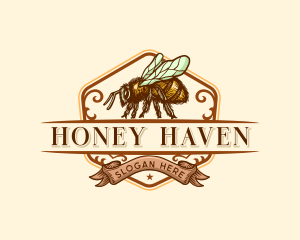 Honey Bee Apiculture logo design