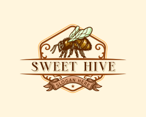 Honey Bee Apiculture logo design