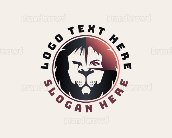 Lion Man Beast Logo