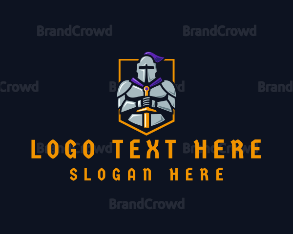 Medieval Knight Gaming Logo