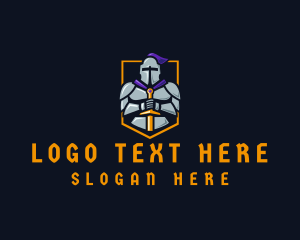 Armor - Medieval Knight Gaming logo design