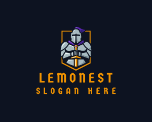 Medieval Knight Gaming Logo