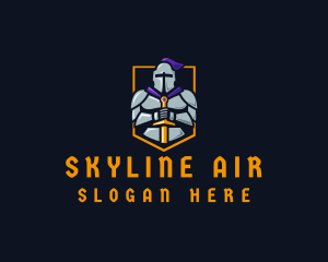 Player - Medieval Knight Gaming logo design