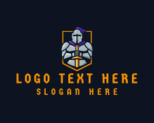 Medieval Knight Gaming Logo