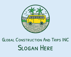 Trailer Van Road Trip logo design