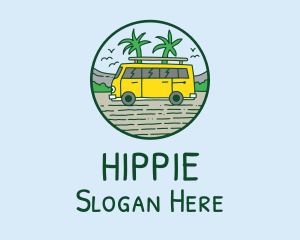 Trailer Van Road Trip logo design