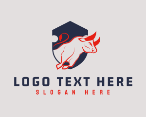 Aggressive - Wild Bull Horn logo design