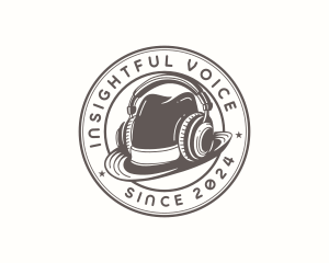 Fedora Music Headphones logo design