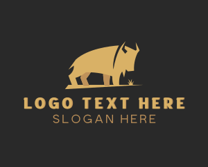 Vegan Meat - Buffalo Wild Animal logo design